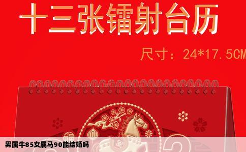 男属牛85女属马90能结婚吗