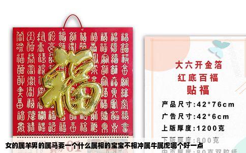 女的属羊男的属马要一个什么属相的宝宝不相冲属牛属虎哪个好一点