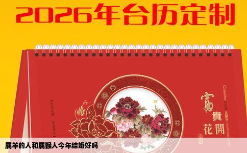 属羊的人和属猴人今年结婚好吗