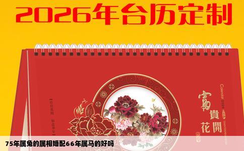 75年属兔的属相婚配66年属马的好吗