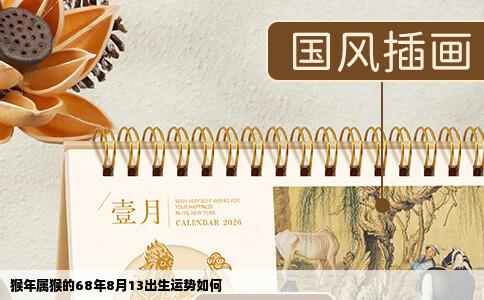 猴年属猴的68年8月13出生运势如何