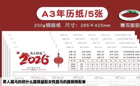 男人属马的和什么属相最配女性属马的属相婚配表