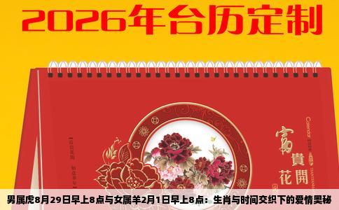 男属虎8月29日早上8点与女属羊2月1日早上8点：生肖与时间交织下的爱情奥秘