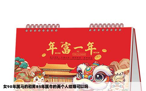 女90年属马的和男85年属牛的两个人结婚可以吗