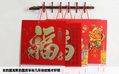 女的属龙男的属虎羊年几月份结婚才好呢