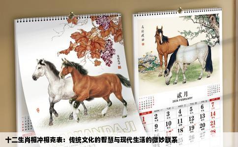 十二生肖相冲相克表：传统文化的智慧与现代生活的微妙联系