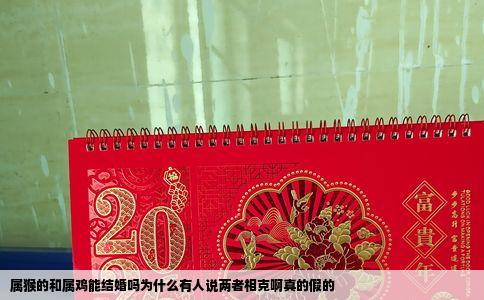 属猴的和属鸡能结婚吗为什么有人说两者相克啊真的假的