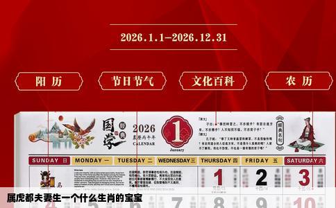 属虎都夫妻生一个什么生肖的宝宝