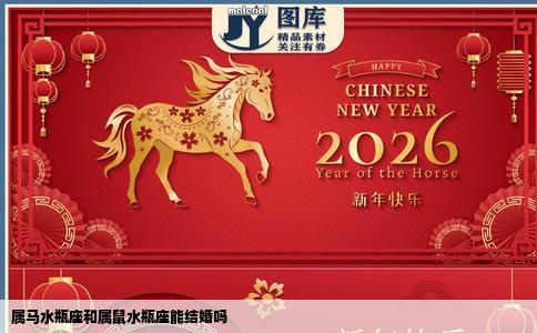 属马水瓶座和属鼠水瓶座能结婚吗