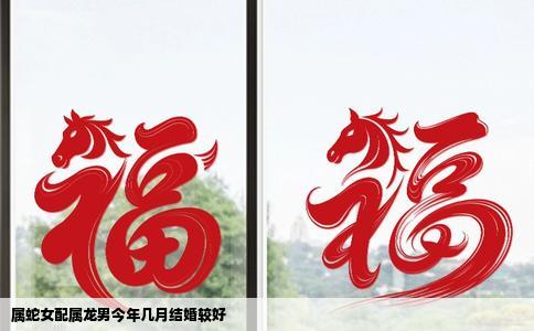 属蛇女配属龙男今年几月结婚较好