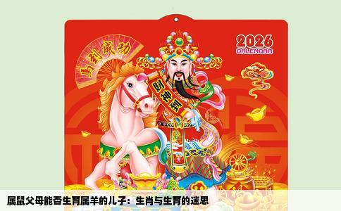 属鼠父母能否生育属羊的儿子：生肖与生育的迷思