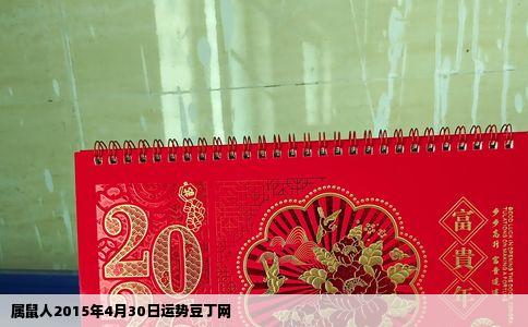 属鼠人2015年4月30日运势豆丁网