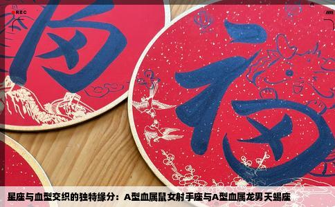 星座与血型交织的独特缘分：A型血属鼠女射手座与A型血属龙男天蝎座